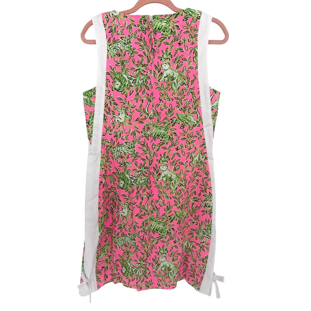 Lilly Pulitzer Women's Rousseau Pink Beckler Stretch Shift Dress Size 6 - Picture 7 of 12